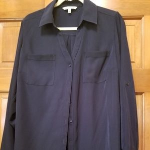 Navy blouse